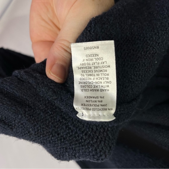 2/$30 Caslon Everyday Open Front Cardigan Navy size Medium - Picture 5 of 7